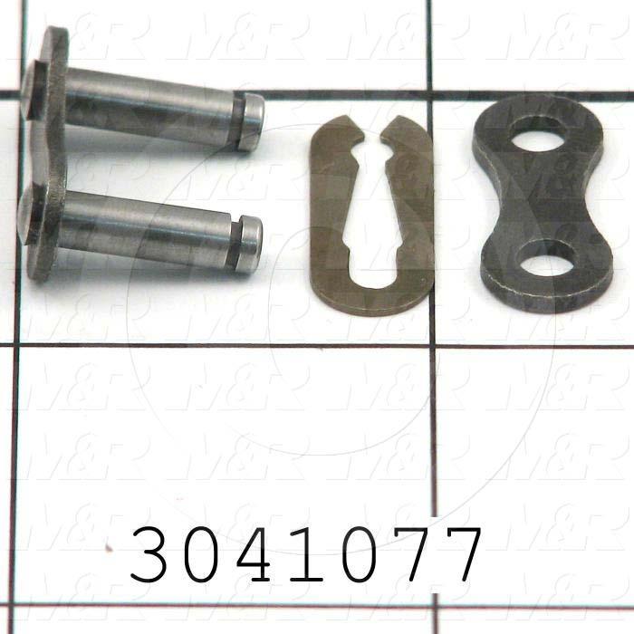 Chain Accessories, Connecting Link CON, ANSI 41 Chain Standard, Single Strand, Steel Material