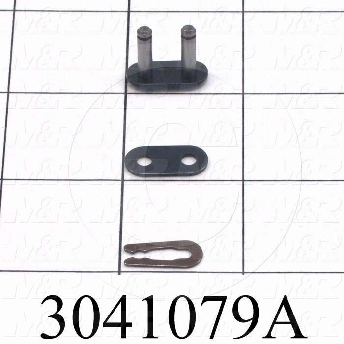 Chain Accessories, Connecting Link SF, ISO 06B Metric 35 Chain Standard, Single Strand, Steel Material
