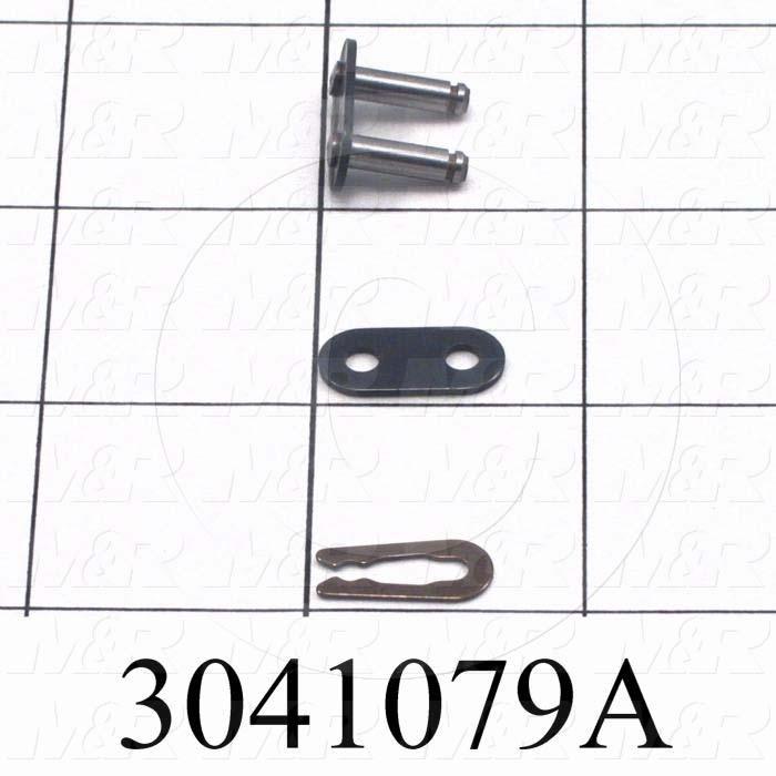Chain Accessories, Connecting Link SF, ISO 06B Metric 35 Chain Standard, Single Strand, Steel Material