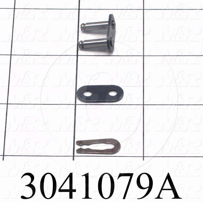 Chain Accessories, Connecting Link SF, ISO 06B Metric 35 Chain Standard, Single Strand, Steel Material