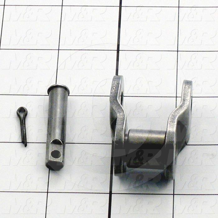 Chain Accessories, Offset Half Link, ANSI 80 Chain Standard, Single Strand, Steel Material