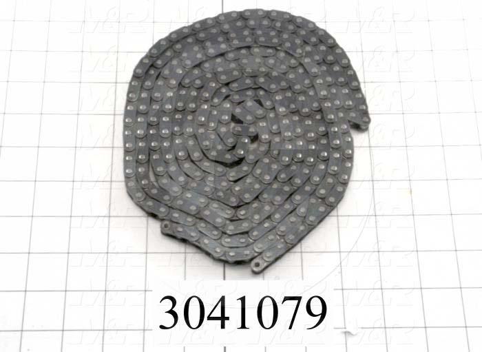 Chain, ISO 06B Metric 35, Single Strand, Steel, Order in Inches