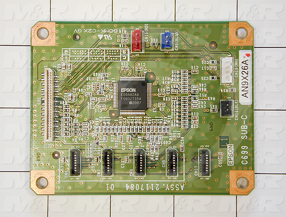 Circuit Board, Board Assembly Sub - Left Side, Chip Board Slots 1-4, For Printer 9800