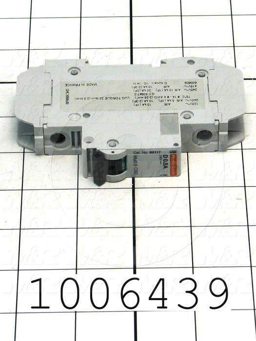 Circuit Breaker, 1 Pole, 0.5A, 240VAC, D Curve, UL 489 Listed