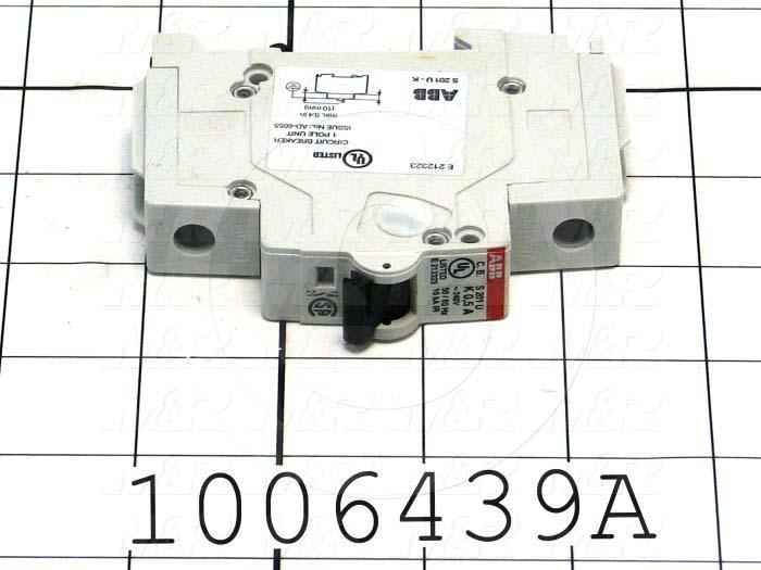 Circuit Breaker, 1 Pole, 0.5A, 240VAC, K Curve, UL 489 Listed