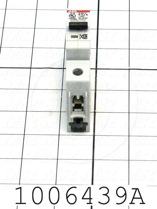 Circuit Breaker, 1 Pole, 0.5A, 240VAC, K Curve, UL 489 Listed
