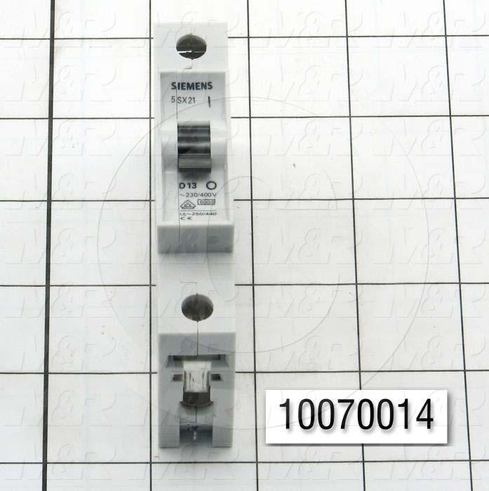 Circuit Breaker, 1 Pole, 13A, C Curve