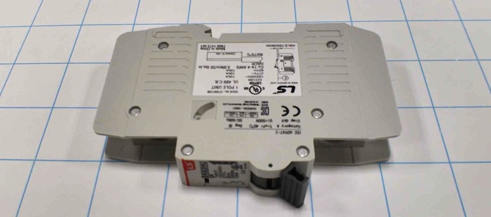 Circuit Breaker, 1 Pole, 2A, 240VAC, D Curve, UL 489 Listed