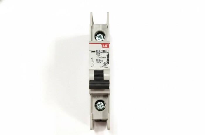 Circuit Breaker, 1 Pole, 30A, 240VAC, C Curve, UL 489 Listed