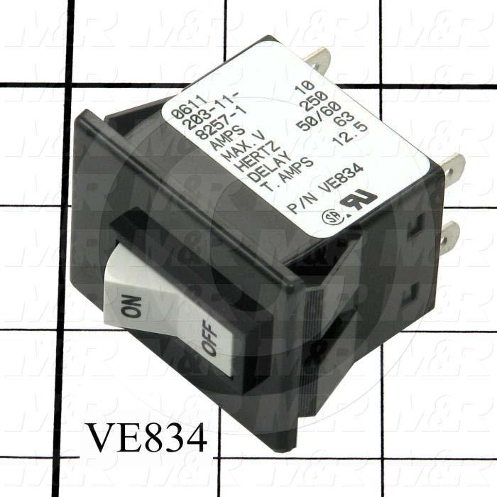 Circuit Breaker, 10A, 250VAC