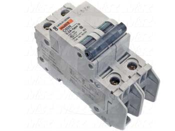 Circuit Breaker, 2 Poles, 0.5A, 240VAC, D Curve, UL 489 Listed