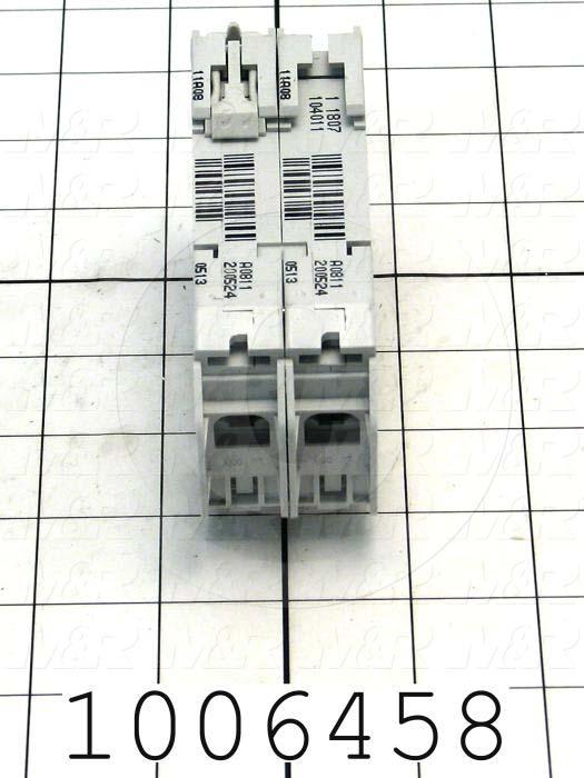 Circuit Breaker, 2 Poles, 0.5A, 240VAC, D Curve, UL 489 Listed