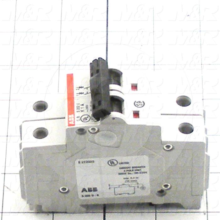 Circuit Breaker, 2 Poles, 1A, 240VAC, K Curve, UL 489 Listed