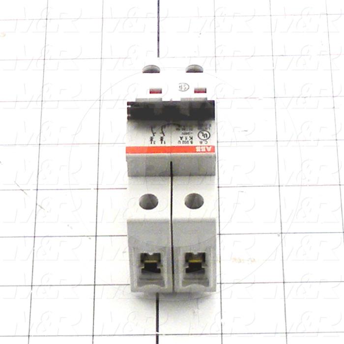 Circuit Breaker, 2 Poles, 1A, 240VAC, K Curve, UL 489 Listed