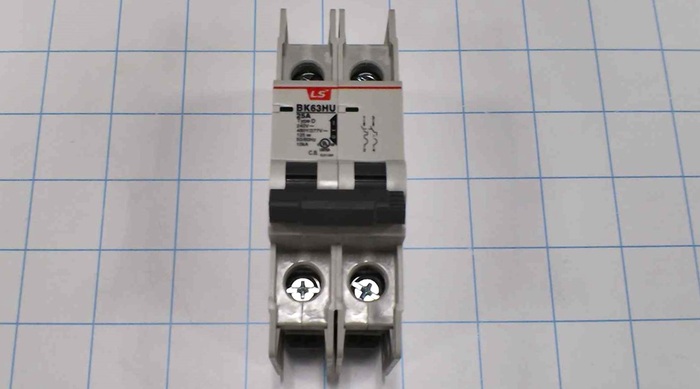 Circuit Breaker, 2 Poles, 25A, 240VAC, D Curve, UL 489 Listed