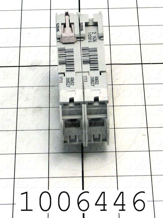 Circuit Breaker, 2 Poles, 2A, 240VAC, D Curve, UL 489 Listed