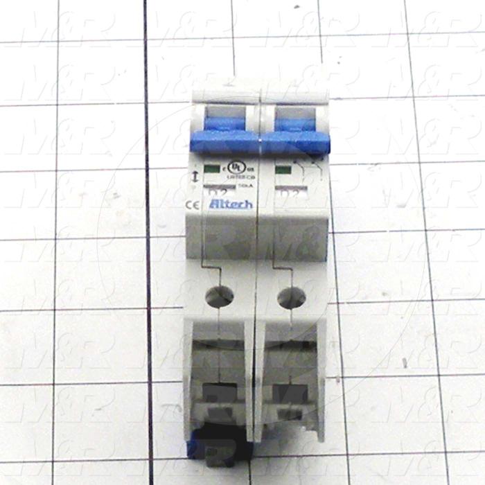 Circuit Breaker, 2 Poles, 2A, 240VAC, K Curve, UL 489 Listed
