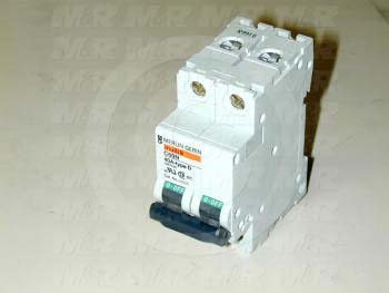 Circuit Breaker, 2 Poles, 40A, 480VAC, D Curve, UL 1077