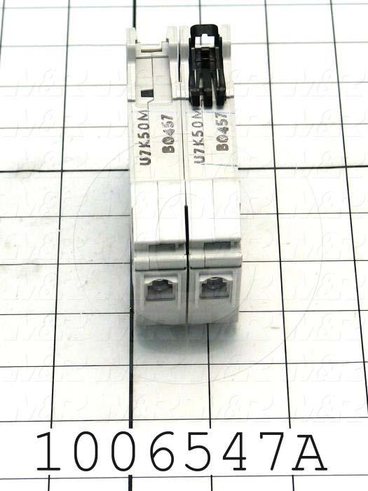 Circuit Breaker, 2 Poles, 50A, 240VAC, K Curve, UL 489 Listed