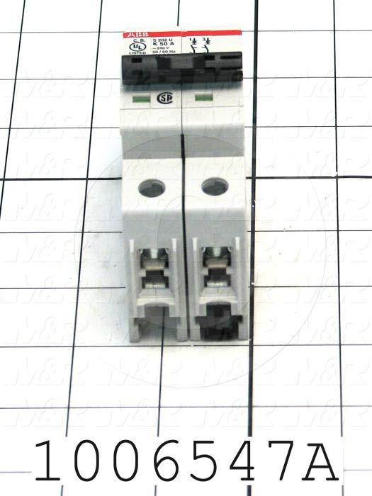 Circuit Breaker, 2 Poles, 50A, 240VAC, K Curve, UL 489 Listed