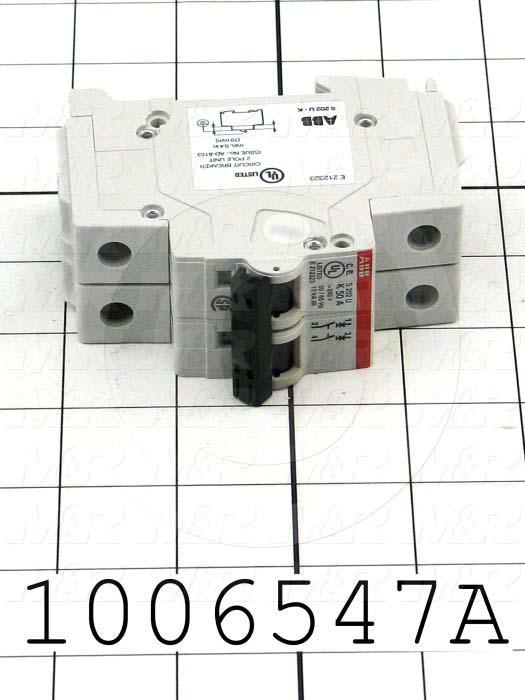 Circuit Breaker, 2 Poles, 50A, 240VAC, K Curve, UL 489 Listed