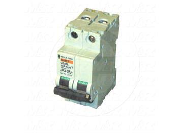 Circuit Breaker, 2 Poles, 50A, 480VAC, B Curve, UL 1077