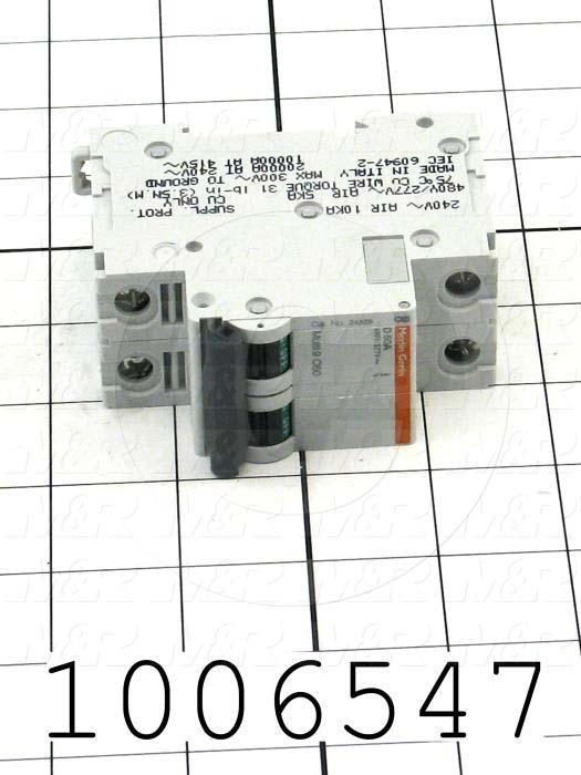 Circuit Breaker, 2 Poles, 50A, 480VAC, D Curve, UL 1077