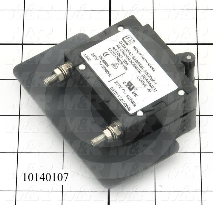 Circuit Breaker, 2 Poles, 50A, Slow Trip, UL 489 Listed