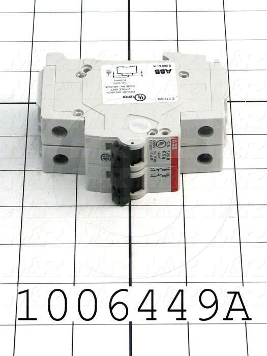 Circuit Breaker, 2 Poles, 5A, 240VAC, K Curve, UL 489 Listed