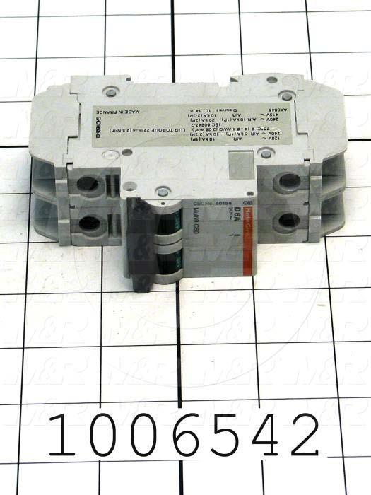 Circuit Breaker, 2 Poles, 6A, 240VAC, D Curve, UL 489 Listed