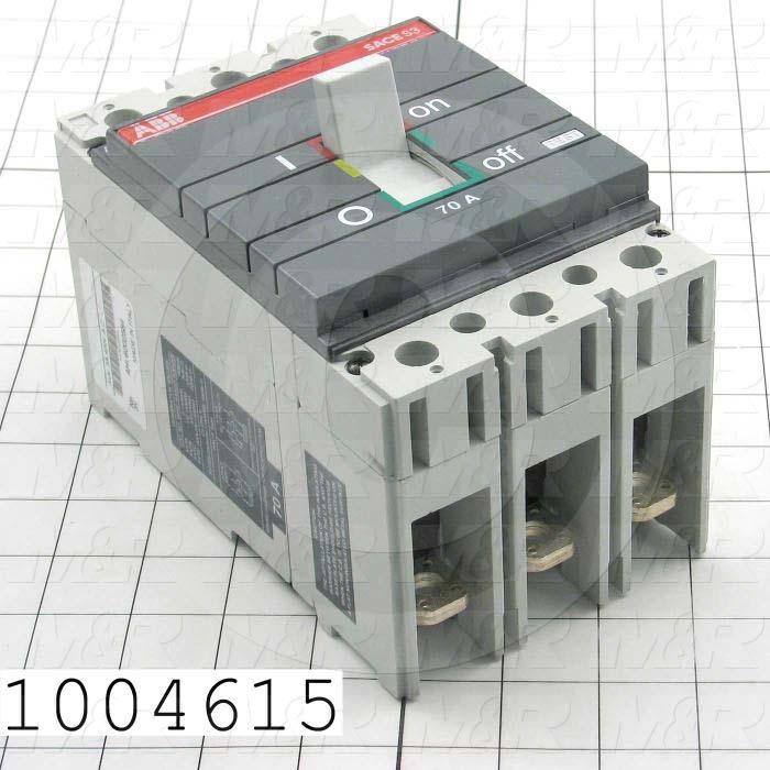 Circuit Breaker, 2 Poles, 70A, 480VAC