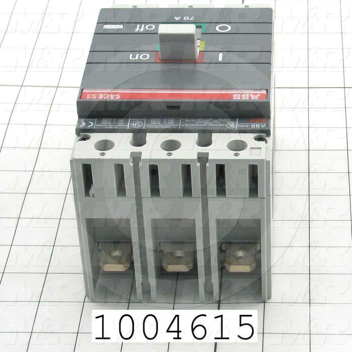 Circuit Breaker, 2 Poles, 70A, 480VAC