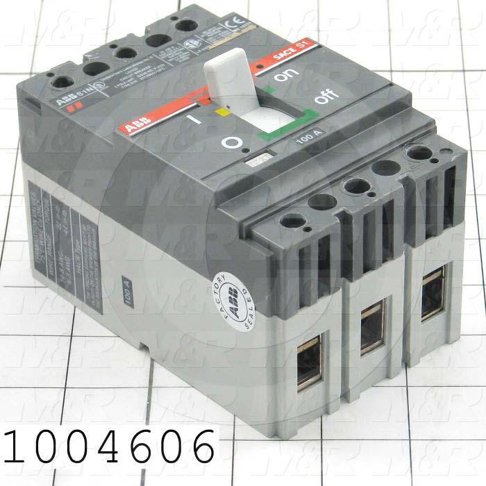 Circuit Breaker, 3 Poles, 100A, 480VAC
