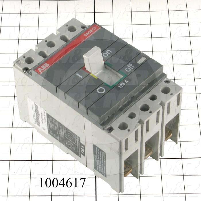 Circuit Breaker, 3 Poles, 125A, 480VAC