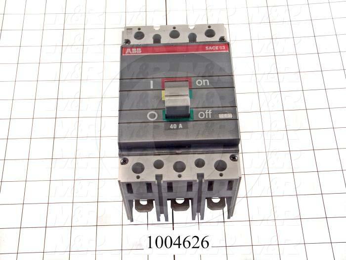 Circuit Breaker, 3 Poles, 40A, 600VAC