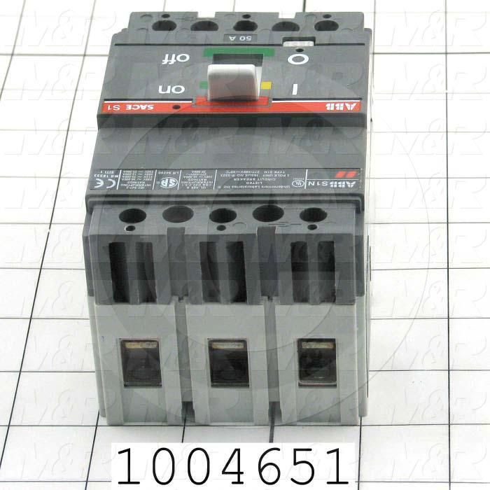 Circuit Breaker, 3 Poles, 50A, 480VAC