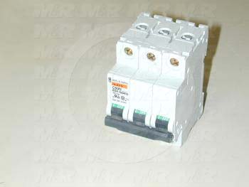 Circuit Breaker, 3 Poles, 63A, 480VAC, B Curve, UL 1077