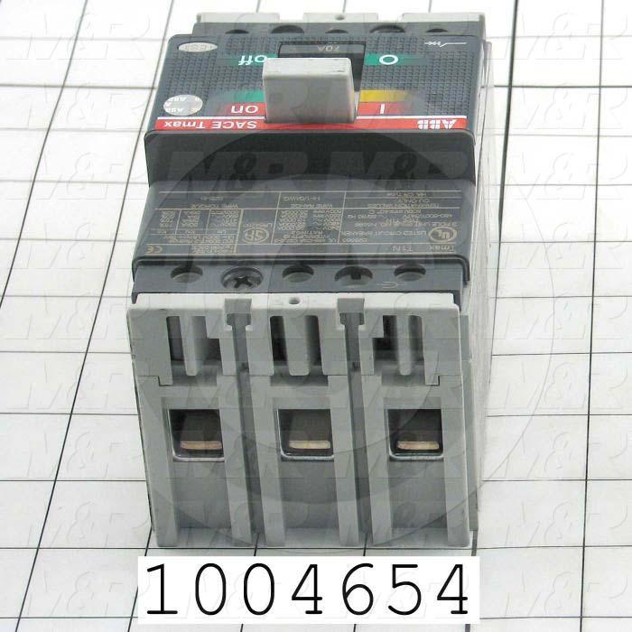 Circuit Breaker, 3 Poles, 70A, 480VAC