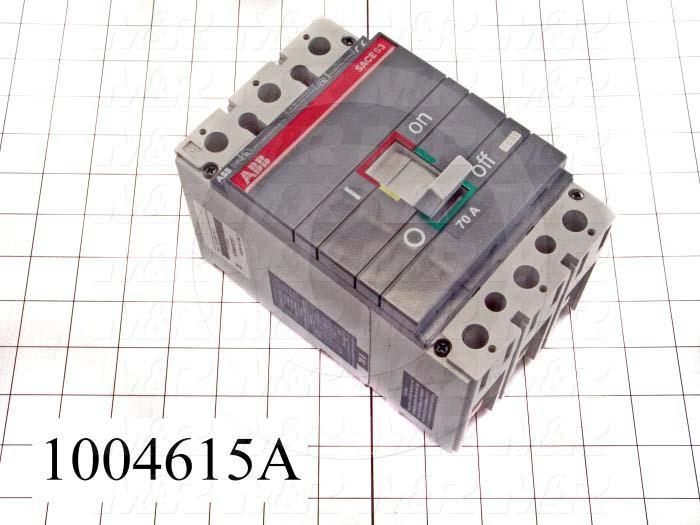 Circuit Breaker, 3 Poles, 70A, 600VAC