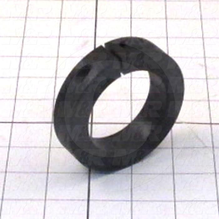 Collar, One-Piece Clamp-On Type, 2.19" Bore Size, 3.000" Outside Diameter, 0.800" Width, Steel