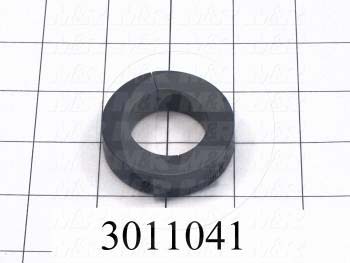 Collar, Two-Piece Clamp-On Type, 1.13" Bore Size, 1.875" Outside Diameter, 0.500" Width, Steel, Finish Zinc