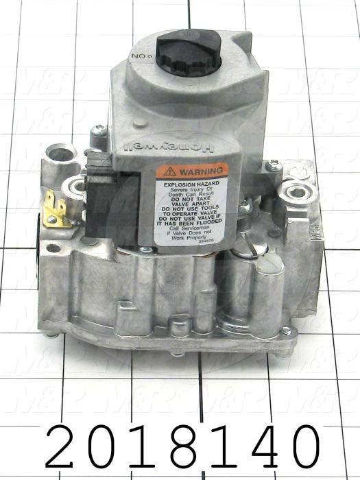 Combination Gas Valve, Thread Size 1/2" NPT, Voltage 24VAC, Max. Pressure 0.5 Psi, Setting Range 3-5"wc, Opening Action Fast