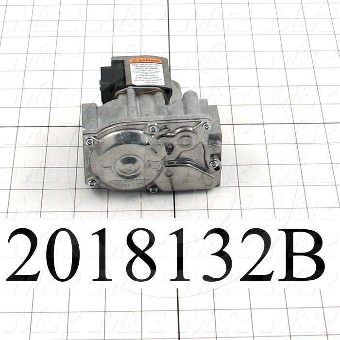 Combination Gas Valve, Thread Size 1/2" NPT, Voltage 24VAC, Max. Pressure 0.5 Psi, Setting Range 3-5"wc, Opening Action Slow