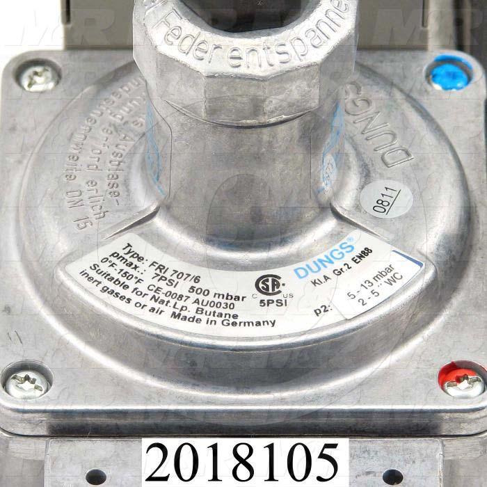 Combination Gas Valve, Thread Size 1" NPT, Voltage 110V 1PH, Max. Pressure 0.5 Psi, Setting Range 3-5"wc, Switch Pressure Range 0.4-4.0"wc/2-20"wc