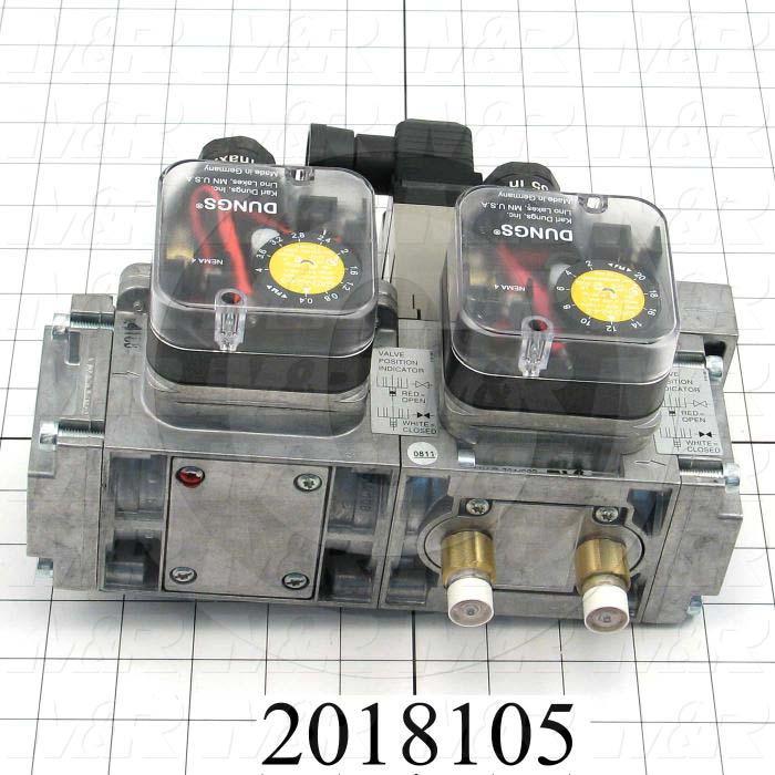 2018105 Combination Gas Valve, Thread Size 1" NPT, Voltage 110V 1PH
