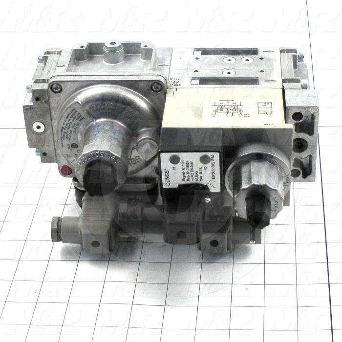 Combination Gas Valve, Thread Size 1" NPT, Voltage 220V 1PH, Max. Pressure 0.5 Psi, Setting Range 3-5"wc