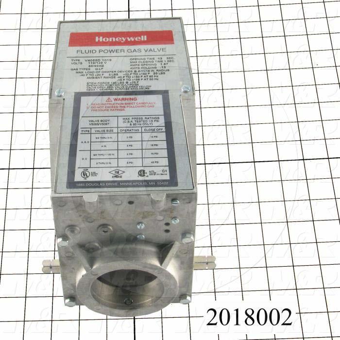 Combination Gas Valve, Voltage 110V 1PH, Opening Action Slow