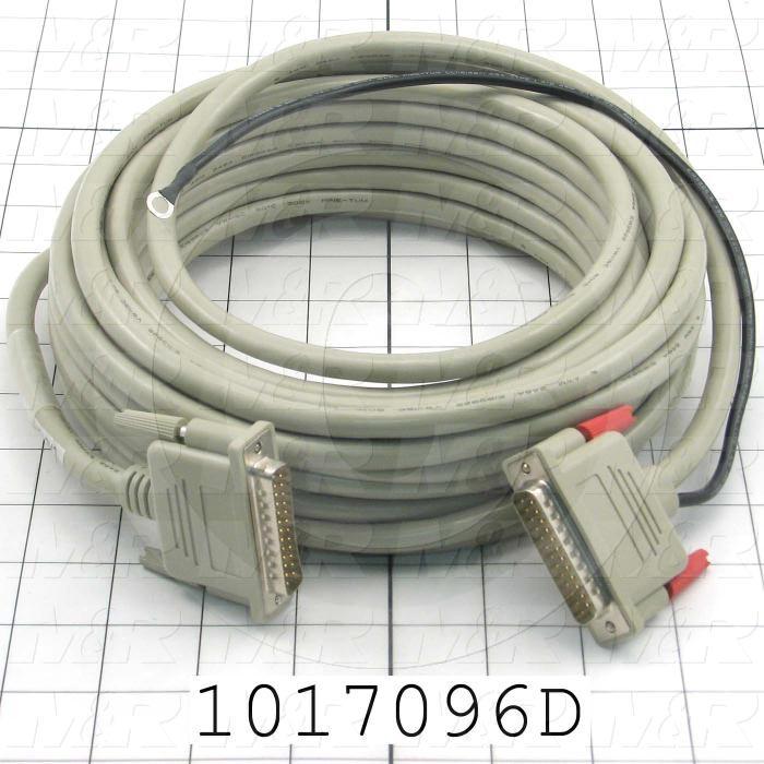 Communication Cable, 25', Male DB25, To Male DB25