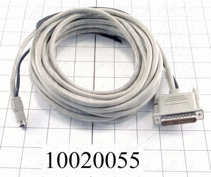 Communication Cable, 7m, DB25, To Mini-Din8