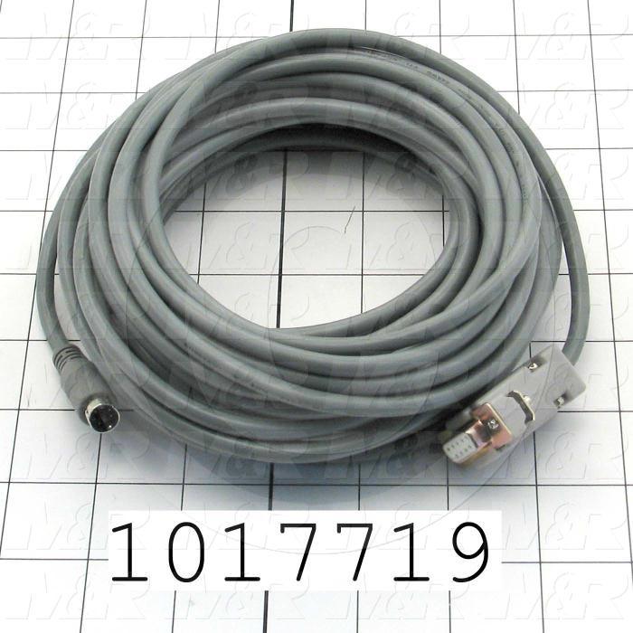 Communication Cable, MINI DIN 8, 10m, Female DB9, To Mini-Din6, Use Between HMI GT and PLC Q Series